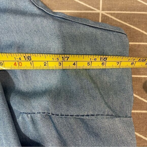 Frank Lyman Blue Denim Tunic Dress Two layer US 8 - Picture 8 of 10